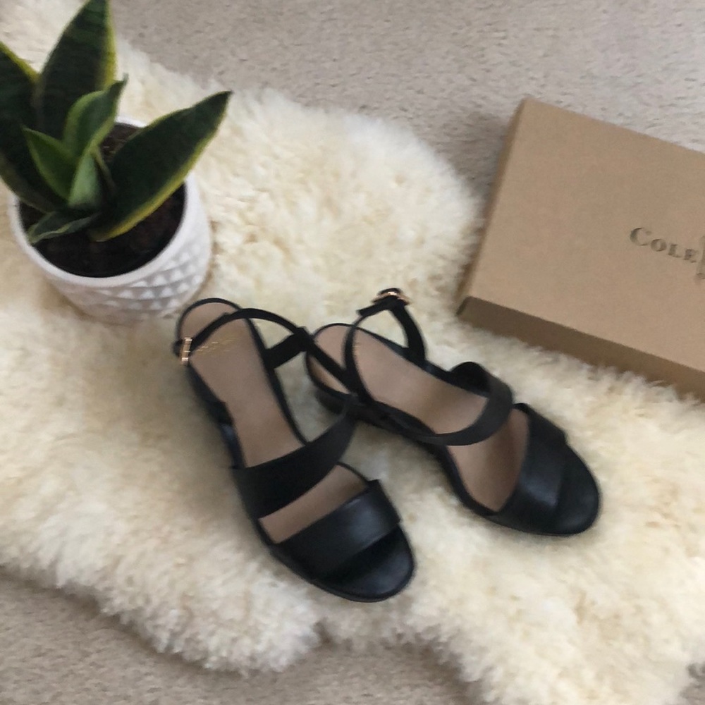 Black Cole Haan sandals